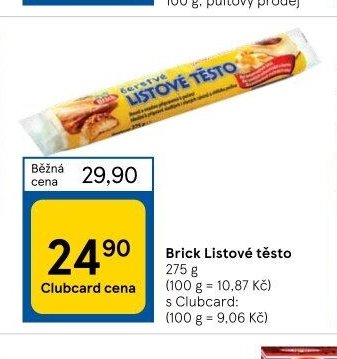 Brick Listové těsto