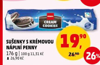 Krémové sušenky Penny