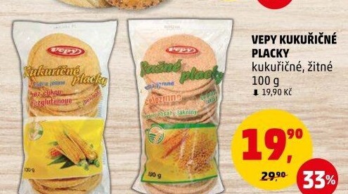 Placky kukuřičné Vepy