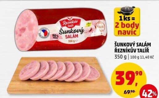 Salám šunkový Řezníkův talíř