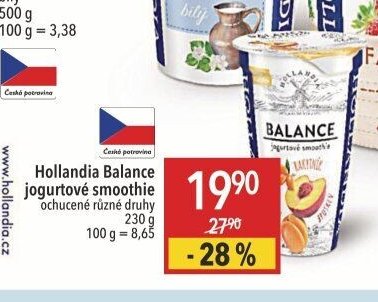 Hollandia Balance jogurtové smoothie
