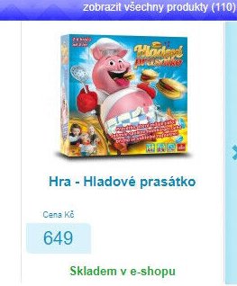 Hra - Hladové prasátko