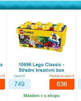 10696 Lego Classic - Střední kreativní box