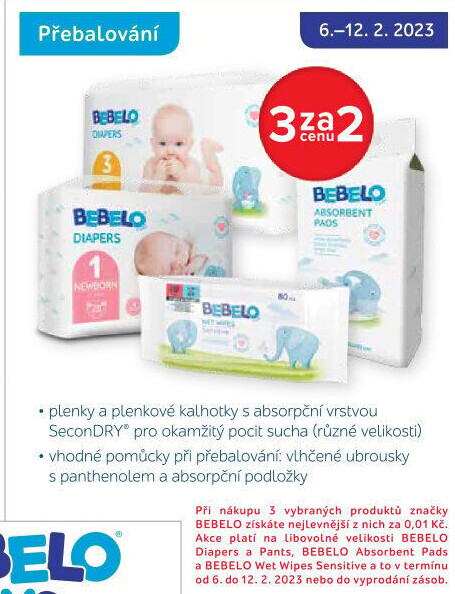 BEBELO Care Diapers Maxi 4 dětské pleny 48 ks