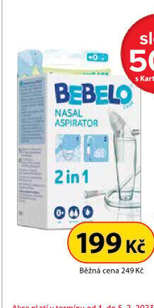 BEBELO Nasal Aspirator nosní odsávačka 1 ks