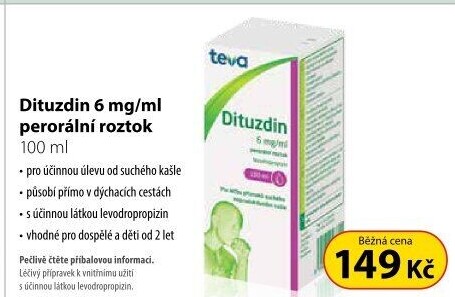 Dituzdin 6 mg/ml perorální roztok 100 ml