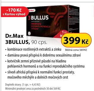 Doplněk stravy 3BULLUS Dr.Max