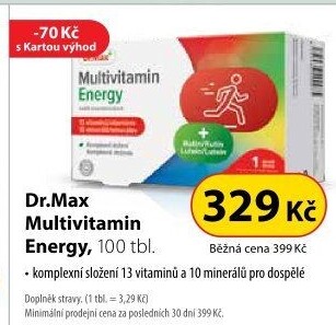 Doplněk stravy Dr.Max Multivitamin Energy