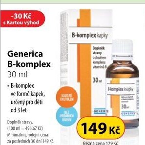 Doplněk stravy kapky B-komplex Generica