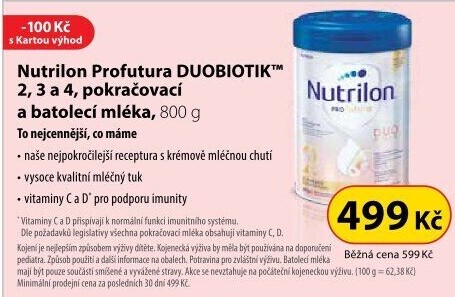 Kojenecká výživa Profutura Nutrilon