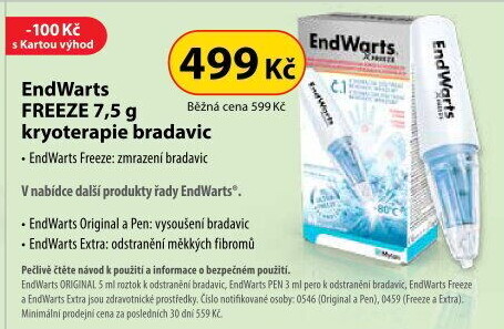 Kryoterapie bradavic EndWarts FREEZE