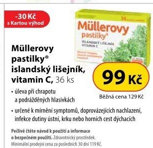 Müllerovy pastilky při nachlazeníDr. Müller Pharma