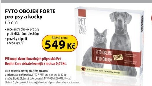 Pet health care Fyto obojek Forte pro psy a kočky 65 cm
