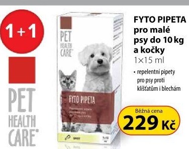 Pet health care Fytopipeta pes 10 kg kočka 1x15 ml