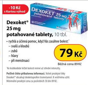 Tablety proti bolesti Dexoket