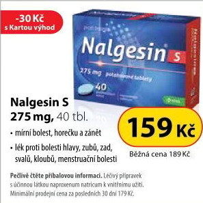 Tablety proti bolesti Nalgesin S