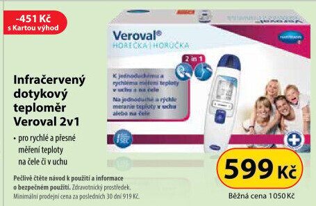 Teploměr Veroval Duo Scan
