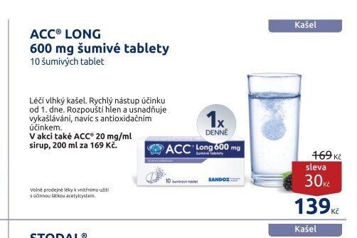 ACC LONG 600 mg šumivé tablety