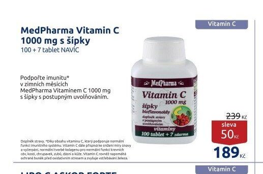 MedPharma Vitamin C 1000 mg s šípky