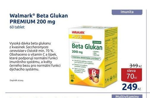 Walmark Beta Glukan PREMIUM 200 mg