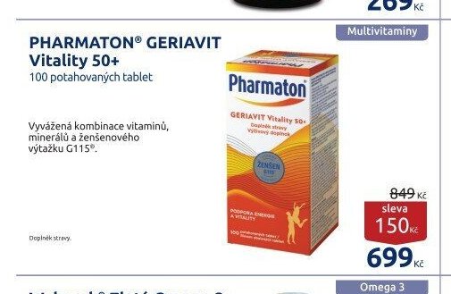 PHARMATON GERIAVIT Vitality 50+