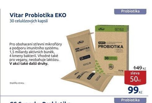 Vitar Probiotika EKO 30 celulózových kapslí