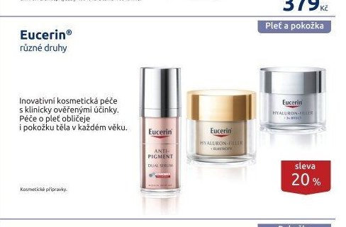 Eucerin různé druhy