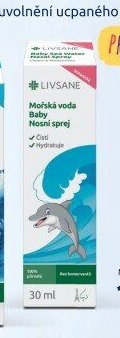LIVSANE Mořská voda Baby nosní sprej