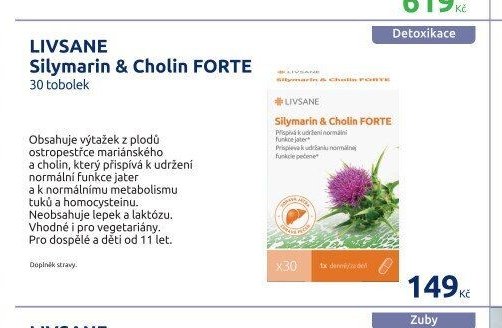 LIVSANE Silymarin & Cholin FORTE