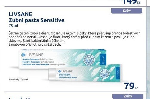 LIVSANE Zubní pasta Sensitive