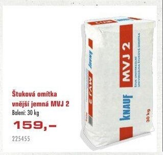 Štuková omítka vnější jemná MVJ 2