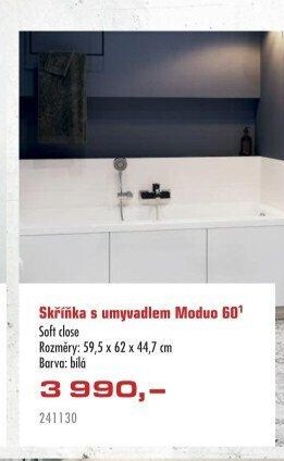 Skříňka s umyvadlem Moduo 60 - UNI HOBBY akcniletaky.com