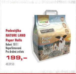 Podestýlka NATURE LAND Paper Rolls - UNI HOBBY akcniletaky.com