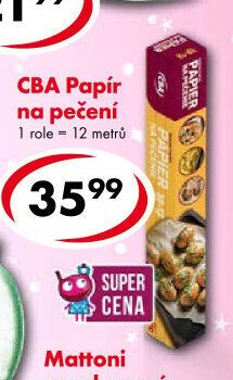 CBA Papír na pečení
