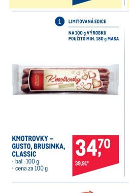 KMOTROVKY - GUSTO, BRUSINKA, CLASSIC