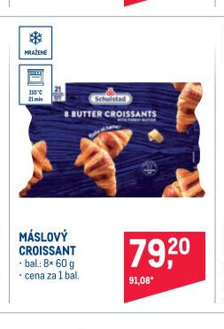 Máslový croissant