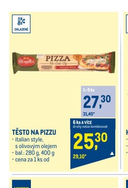 TĚSTO NA PIZZU