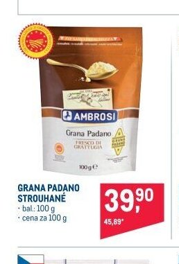 GRANA PADANO STROUHANÉ