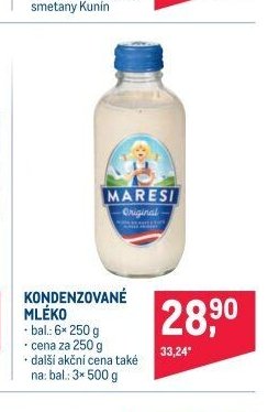 KONDENZOVANÉ MLÉKO