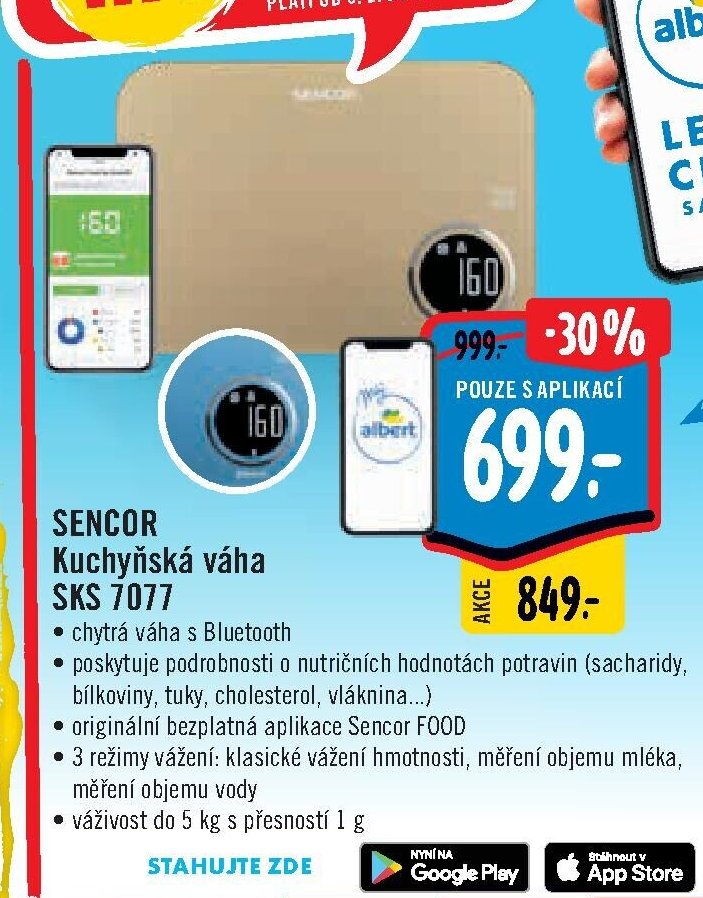 SENCOR Kuchyňská váha SKS 7077