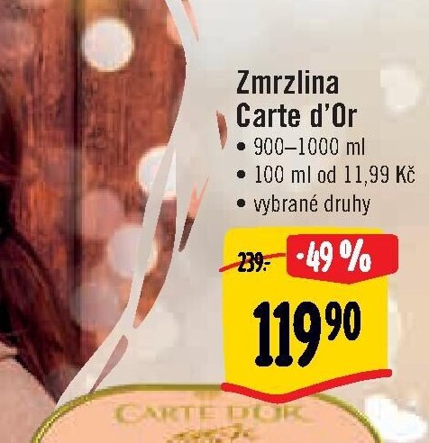 Zmrzlina Carte d'Or