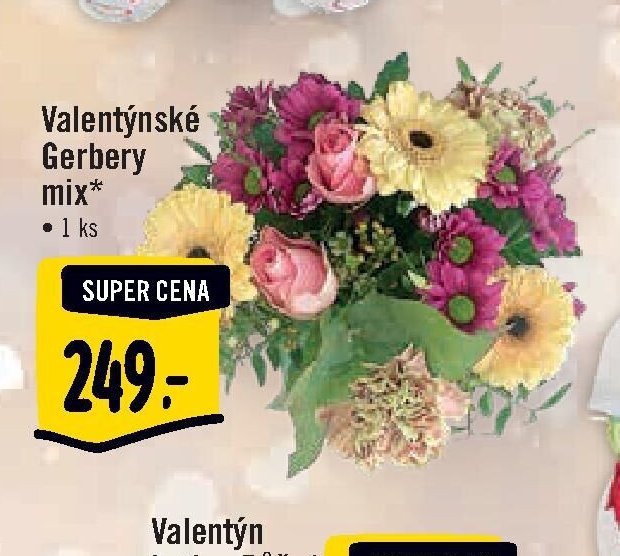 Valentýnské Gerberny mix