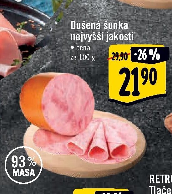 Dušená šunka nejvyšší jakosti