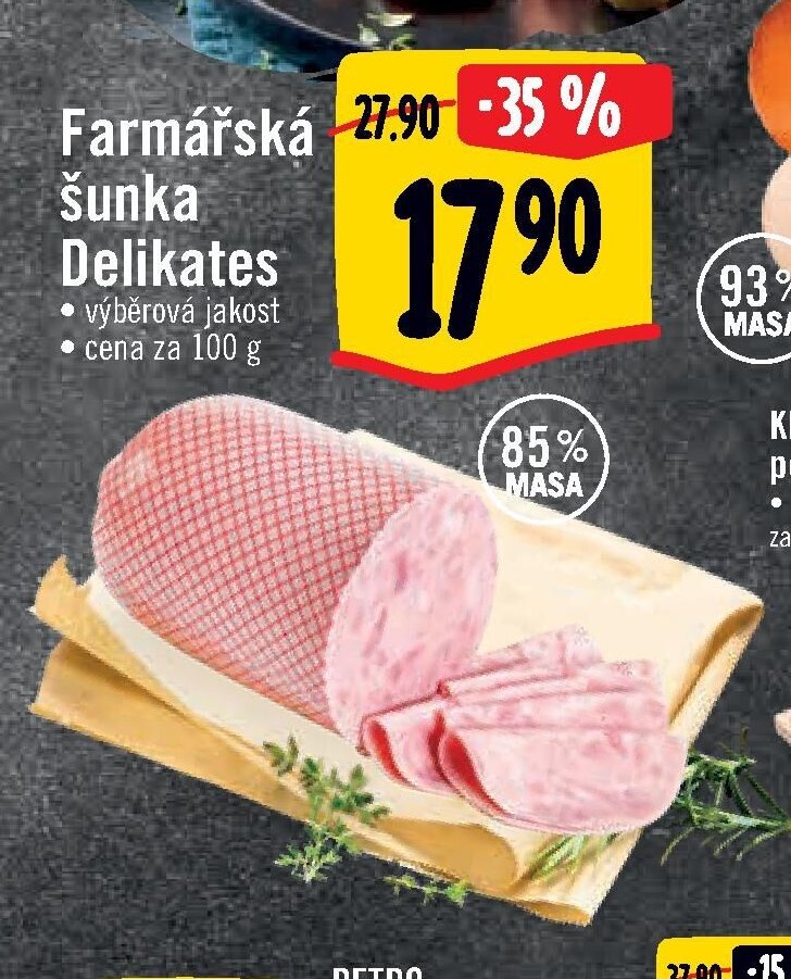 Farmářská šunka Delikates