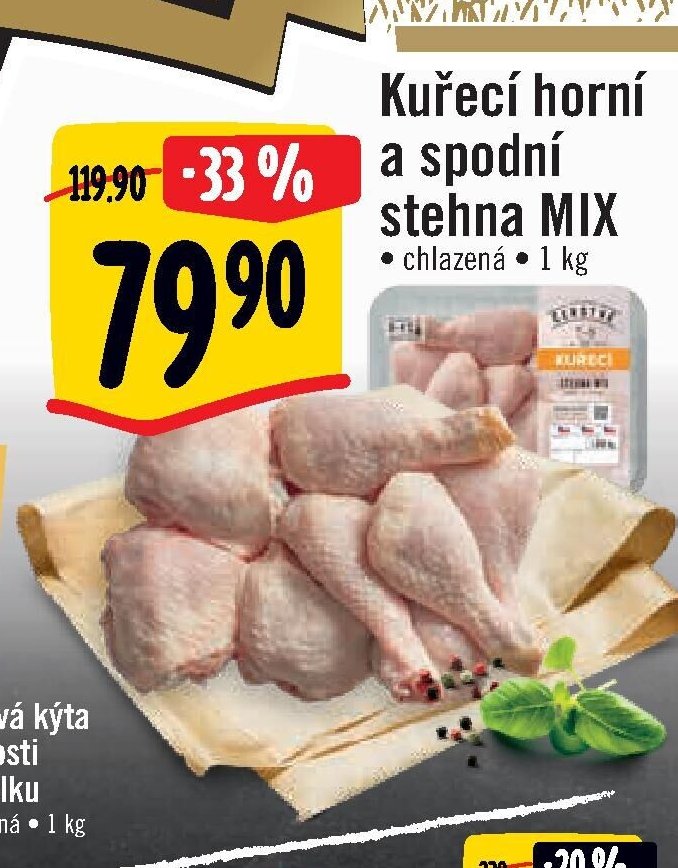 Kuřecí horní a spodní stehna MIX