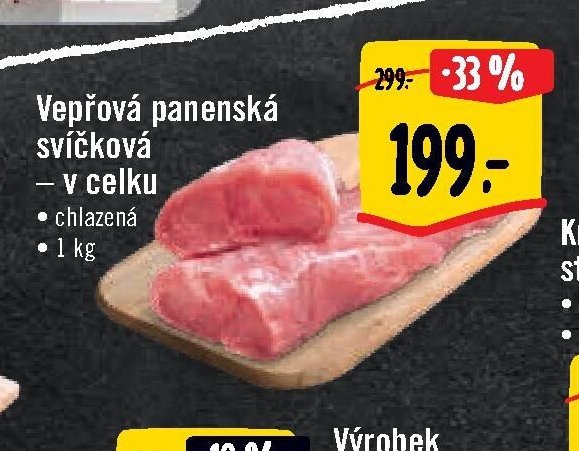 Vepřová panenská svíčková