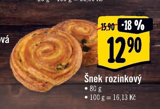 Šnek rozinkový