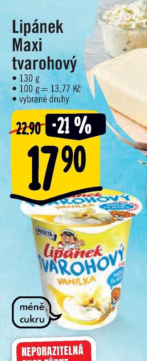 Lipánek Maxi tvarohový