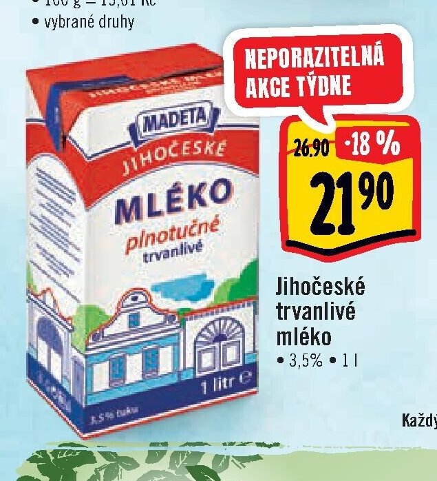 Jihočeské trvanlivé mléko