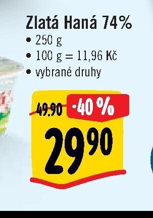 Zlatá Haná 74%